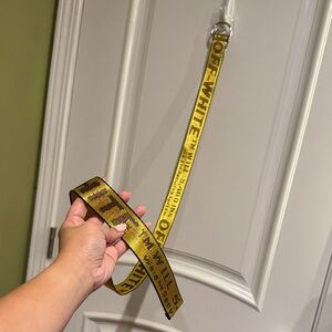 Off-White Yellow and Black Belt